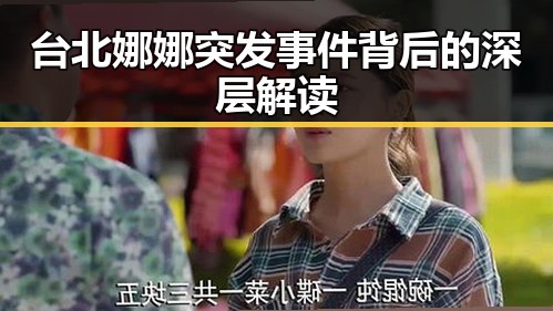 台北娜娜突发事件背后的深层解读